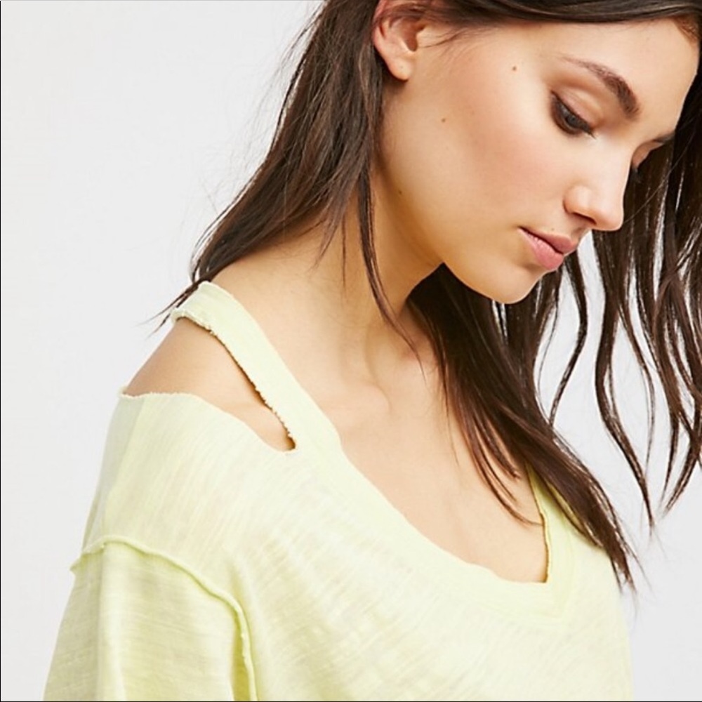 Free People: We The Free Surfs Up Tee - Citrus - Picture 3 of 6